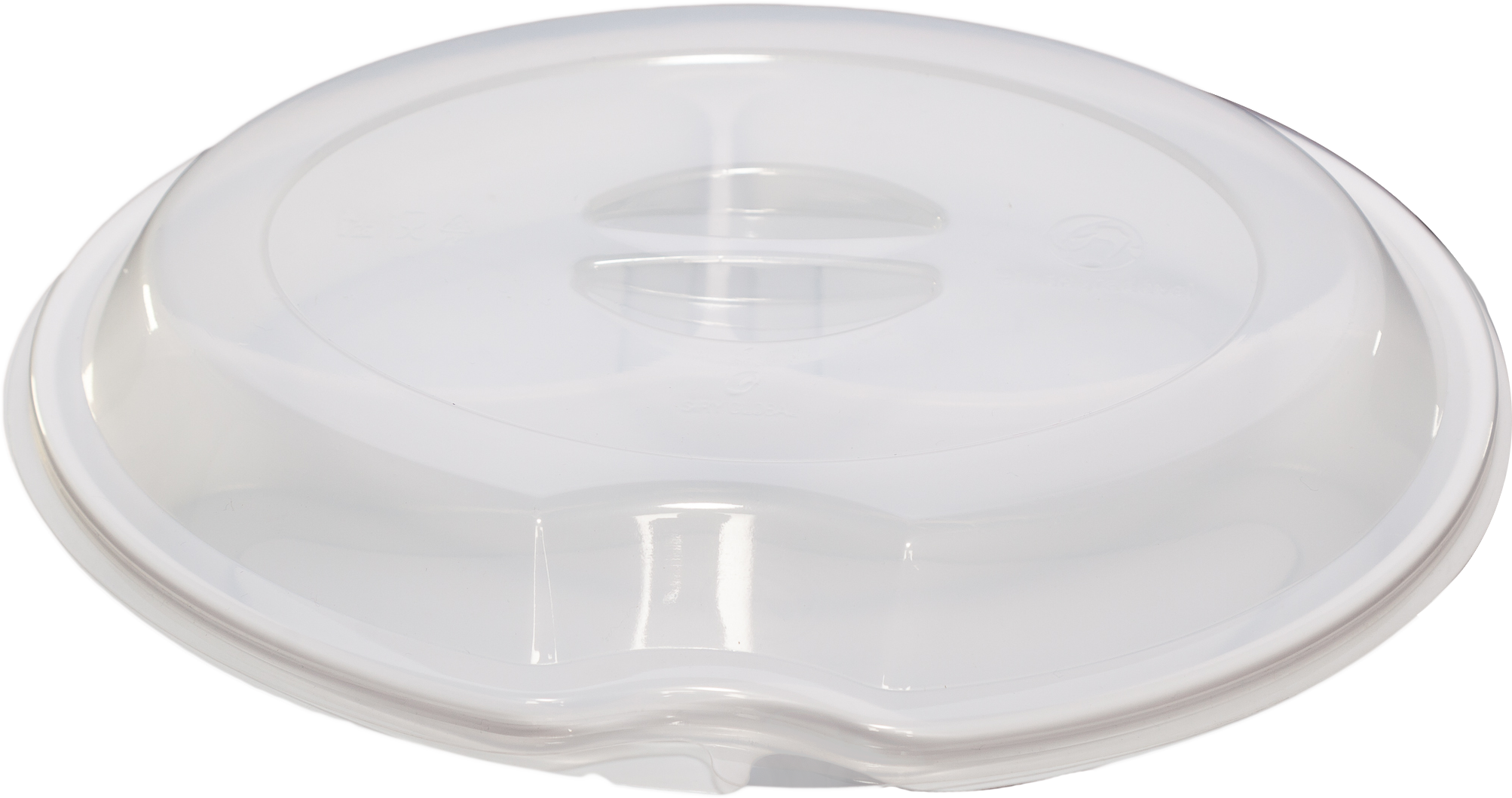PRATO ELEGANCE MAX 3 DIVISÕES COM CLOCHE TRANSPARENTE