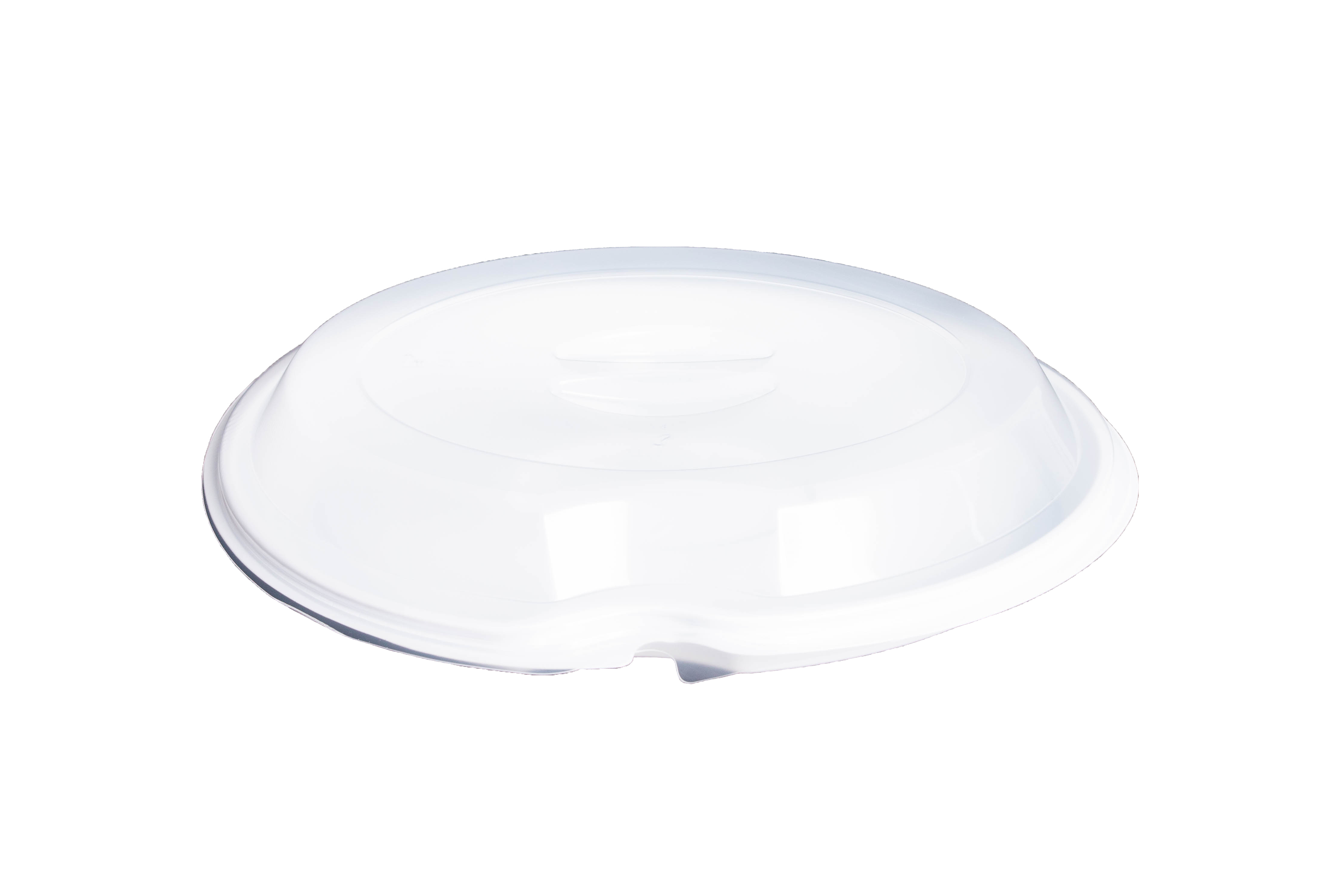 PRATO ELEGANCE SEM DIVISÃO COM CLOCHE TRANSPARENTE