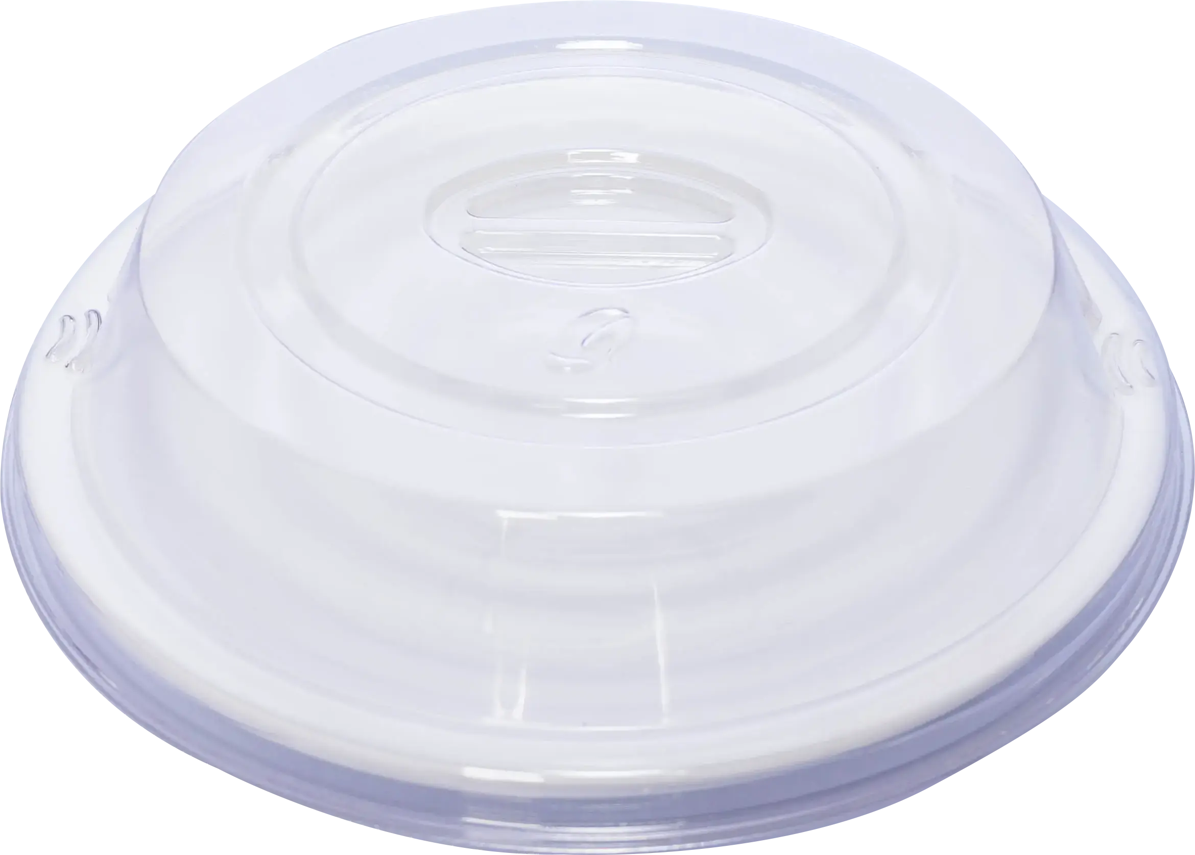 PRATO REDONDO OX SEM DIVISÕES COM CLOCHE TRANSPARENTE